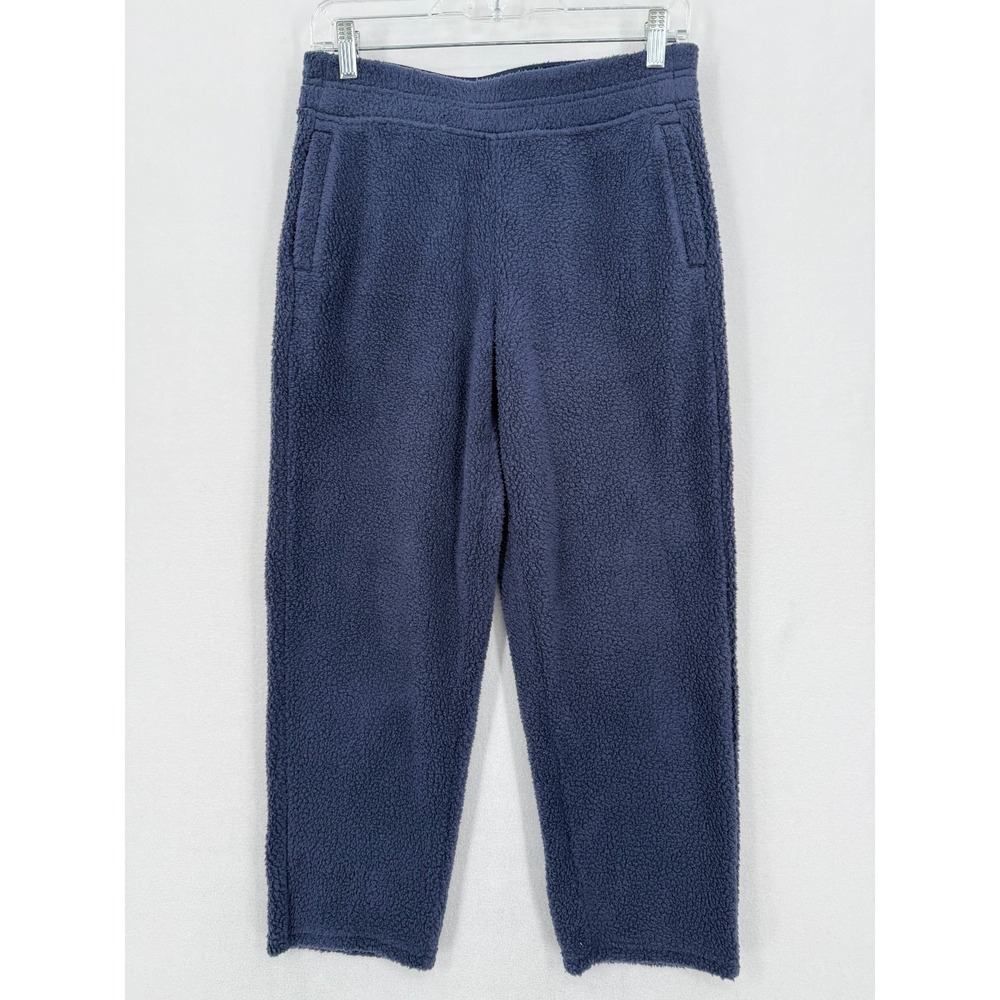 Patagonia Women's Shearling‎ Fleece Crop Pants XS Blue 22010 Recycled Polyester